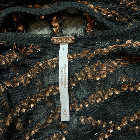 Free People One Shoulder Sequin Top, NWOT, XL - Picture 7 of 7